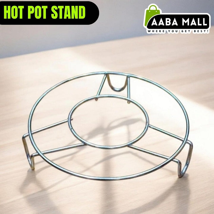 STOVE TOP GRILL HotPot Stand Chrome Plated Hot Pot Plant Pot Shelf - 8 inches