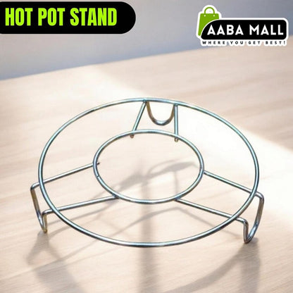 STOVE TOP GRILL HotPot Stand Chrome Plated Hot Pot Plant Pot Shelf - 8 inches