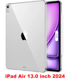 Apple iPad Air 13.0 2024 - ANTI SHOCK CLEAR TRANSPARENT BACK CASE - AABA MALL