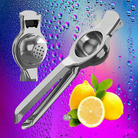 Premium Quality Metal Lemon Squeezer, Citrus Juicer, Manual Press for Extracting the Most Juice