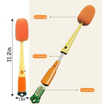 3 In 1 Long Handle Sponge Bottle Thermos Cup Cleaning Brush Hangable Bottle Glass Cleaning Brush - AABA MALL