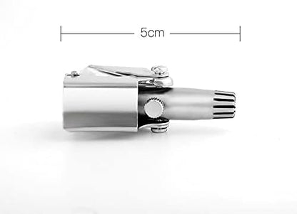 nose hair trimmer, manual nose trimmer, stainless steel nose scissors, grooming tool, nose hair cutter, travel grooming kit, men grooming accessories, personal care tool