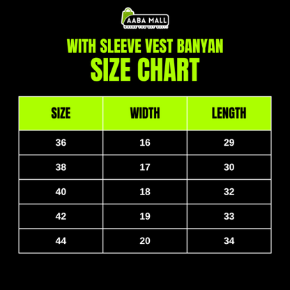 Close-up of a pure white cotton men's sleeve undershirt (Banyan/Sando) showing the breathable fabric texture and classic round neck design.