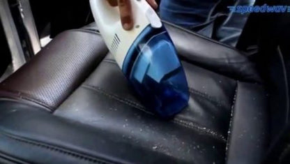 Mini handheld vacuum cleaner designed for cleaning dust and debris from vehicles