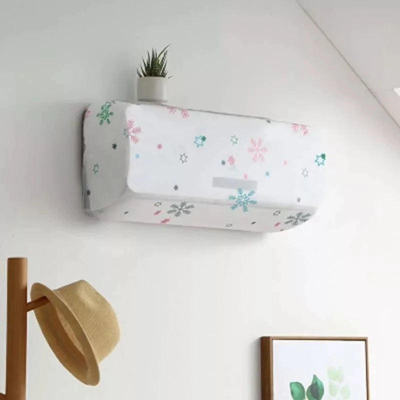 ac cover, elastic ac dust cover, wall mounted air conditioner cover, stretchable ac protector, decorative ac cover, washable ac cover, home decor ac cover, ac protector