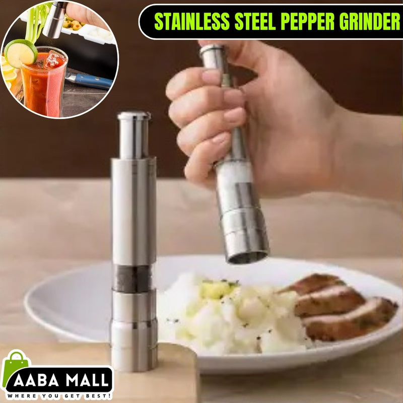Grind Gourmet Salt and Pepper Grinder Pump & Grind Pepper mill - AABA MALL