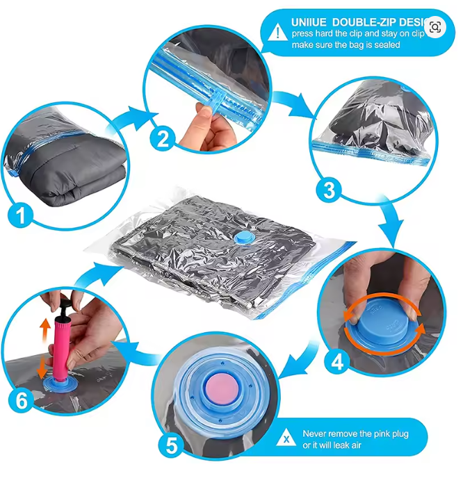 vacuum storage bag
clothes organizer bag
bedding storage bag
space saver vacuum bag
travel seal storage packet
compression bag for clothes
vacuum seal bag organizer
pillows and blanket storage
portable travel vacuum bag
airtight compression organizer