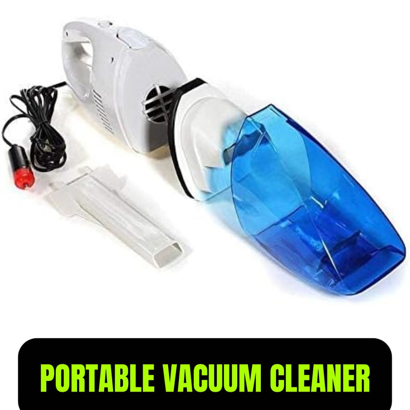 12V MINI HANDHELD PORTABLE CAR VACUUM CLEANER HOOVER WET DRY BAGLESS CARVAC VAN - AABA MALL