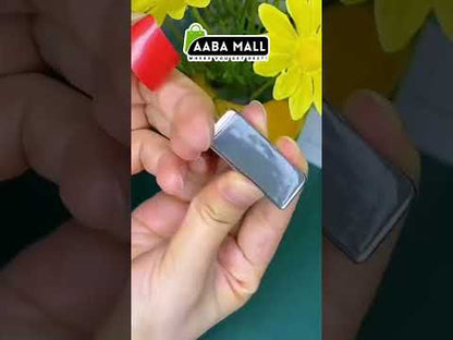 Ultra-Thin Magnetic Door Catch | Stainless Steel Cabinet Magnet Latch for Kitchen, Closet & Drawer (Adhesive Installation)