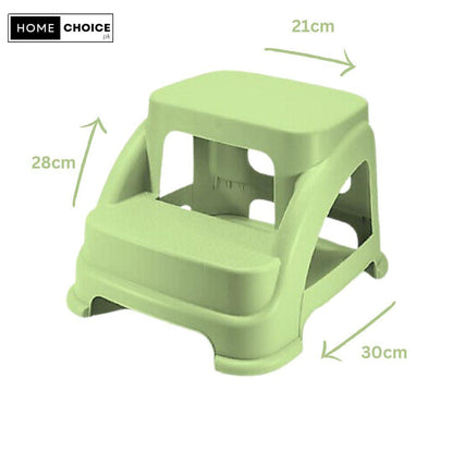 2-Step Heavy Duty Stool | Slip-Resistant Step Stool for Kitchen, Bathroom & Room