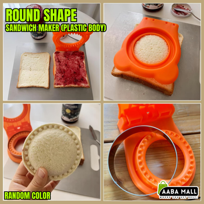 Round sandwich cutter and sealer for kids’ lunches