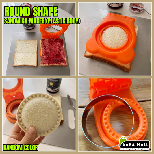 Round sandwich cutter and sealer for kids’ lunches
