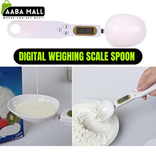 Digital measuring spoon scale with LCD display, high-precision kitchen scale tool for weighing coffee, spices, and flour in grams