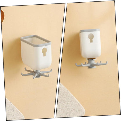 rotating hook, kitchen organizer, bathroom hooks, self adhesive wall rack, utensil hanger, 360 degree hook, storage holder, kitchen accessories, wall hook rack, space saving storage