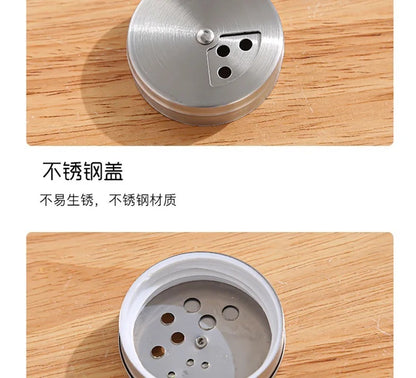 2 pcs Stainless Steel Rotatable Salt, Pepper Shaker - 100ML