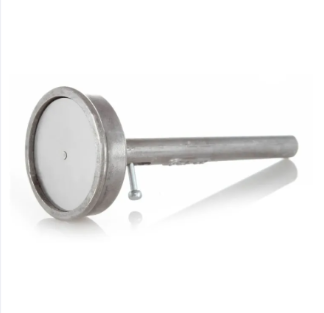 Stainless steel Shami Kabab Maker tool pressing a perfectly round, uniform kabab patty, kitchen gadget for homemade cutlets