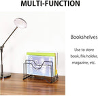 Adjustable pot lid holder and pan organizer rack, metal kitchen shelf storage for cabinet organization, space-saving vertical storage