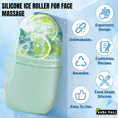 Silicone Ice Roller for Face - For Face Massage, Tighten and Tone Skin
