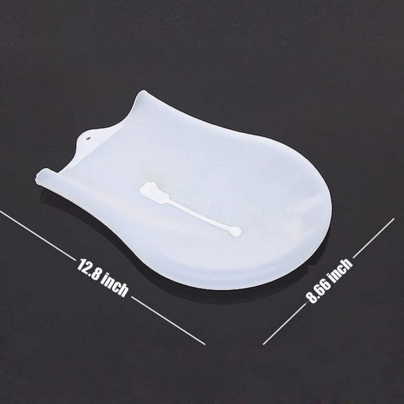 Reusable food-grade silicone dough mixer bag on kitchen counter