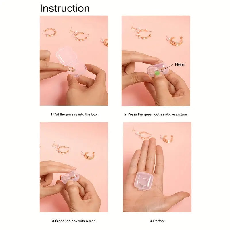 10pcs Small Square Transparent Box