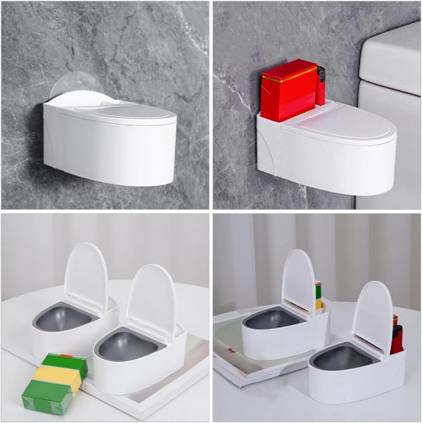 toilet ashtray, funny ashtray, windproof ashtray, smoker gift, creative ash bin, travel ashtray, outdoor ash tray, novelty smoker accessory