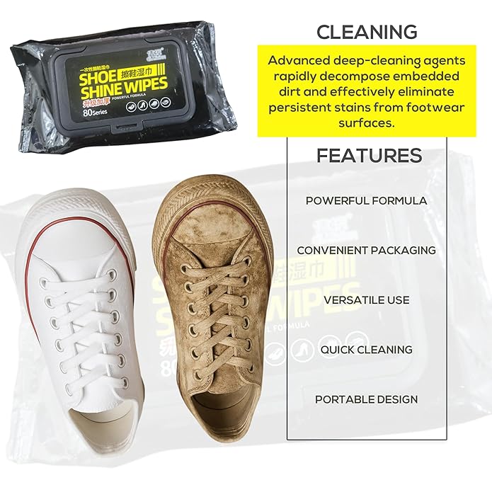 shoe cleaning wipes, sneaker wipes, shoe care kit, leather shoe cleaner, travel shoe wipes, unisex shoe cleaner, instant cleaning wipes, portable shoe wipes, footwear care