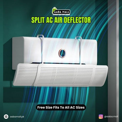 Adjustable Split AC Air Deflector designed to redirect cool air for enhanced comfort and energy efficiency. Universal free-size air conditioner wind shield fits most split AC units, helping prevent direct airflow. Buy online from AABAMALL.PK with Cash on Delivery (COD) available across Pakistan.