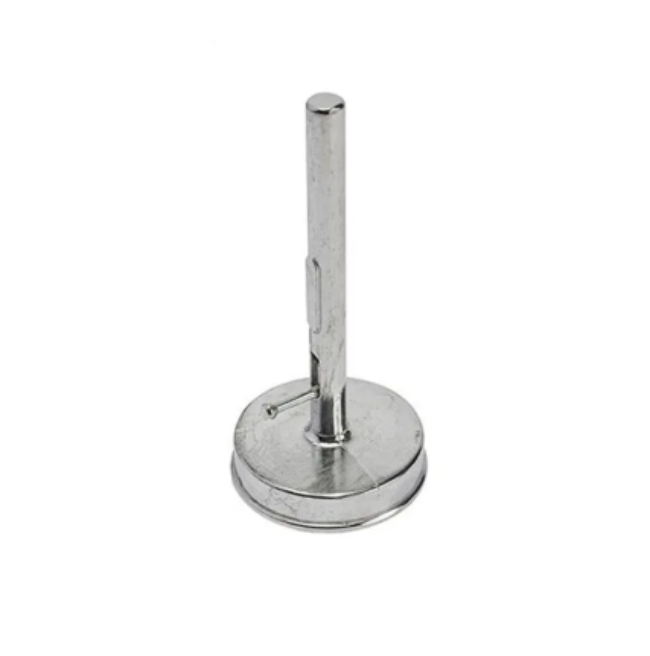 Stainless steel Shami Kabab press shaping a round uniform kabab patty for homemade Tikkis and cutlets
