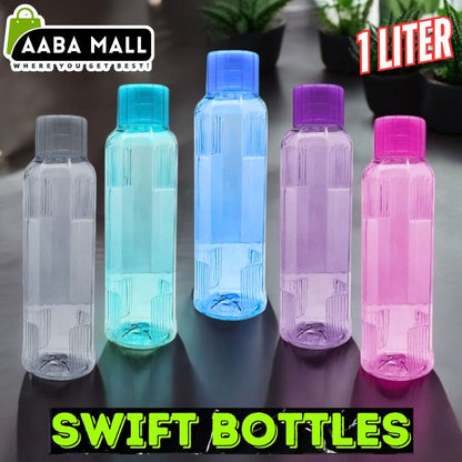 SWIFT 1 LITER LEAKPROOF Refrigerator Fridge Water Bottles BPA FREE PET Plastic –1000ML - Bundle Offer