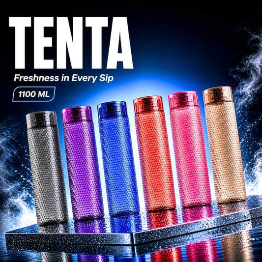 TENTA™ 1.1 Liter BPA-Free Plastic Water Bottle for Gym, School, Travel and Fridge Use in Pakistan