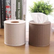 Waterproof Round Toilet Paper Roll Holder | Plastic Wall-Mounted Tissue Dispenser & Storage Box