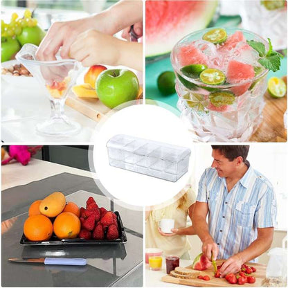 Refrigerated Condiment Server Tray with Lid | Ice‑Cooled 5‑Compartment Serving Tray for BBQs, Picnics & Parties
