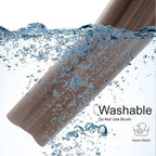 Door Seal Twin Draught Draft Guard Door Closer Bottom Brown Sealing Strip - AABA MALL