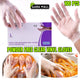 100 Pcs Disposable Vinyl Gloves | Food Safe, Clear, Powder-Free, Latex-Free PVC Gloves for Cooking, Cleaning, Laboratory & Industrial Use