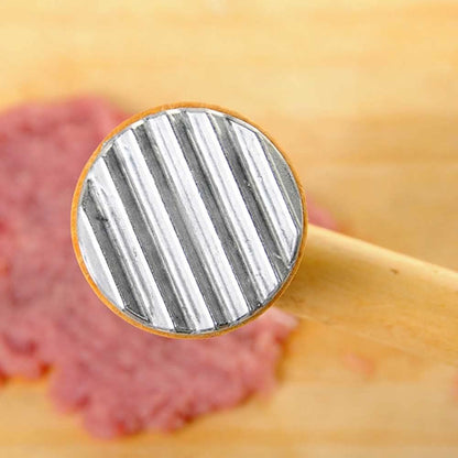 Teensery Dual-Sided Meat Tenderizer Mallet – Wooden Handle Meat Hammer for Steak & Beef - AABA MALL