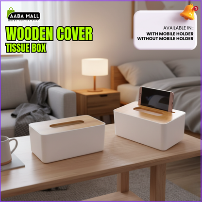 Removable tissue storage box for home and office